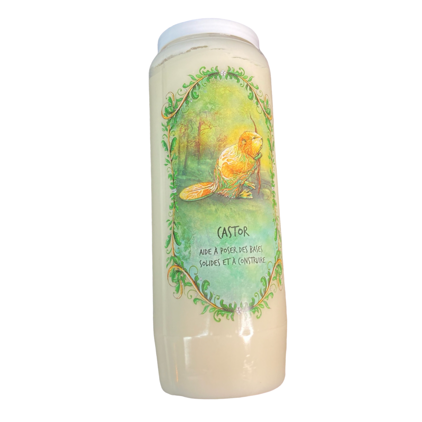 Bougie castor aide à poser des bases solides et à construire