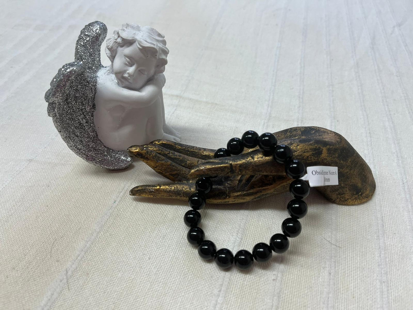 Bracelet obsdienne noir
