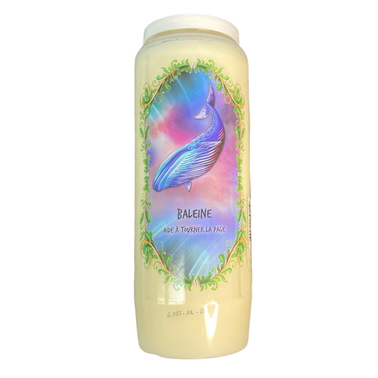 Bougie Baleine- aide à tourner la page