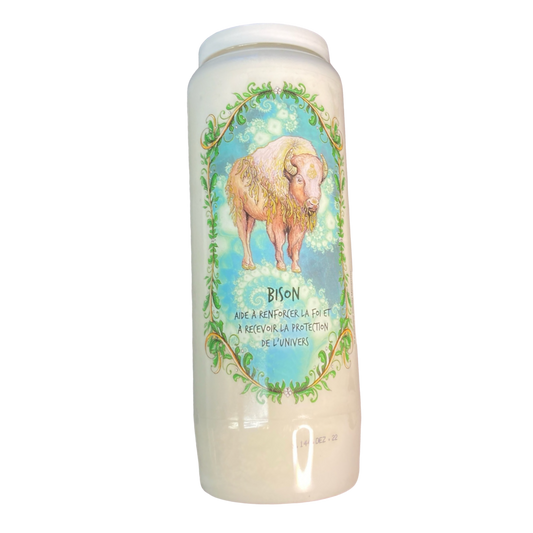 Bougie bison aide à renforcer la foi et recevoir la protection de l'univers