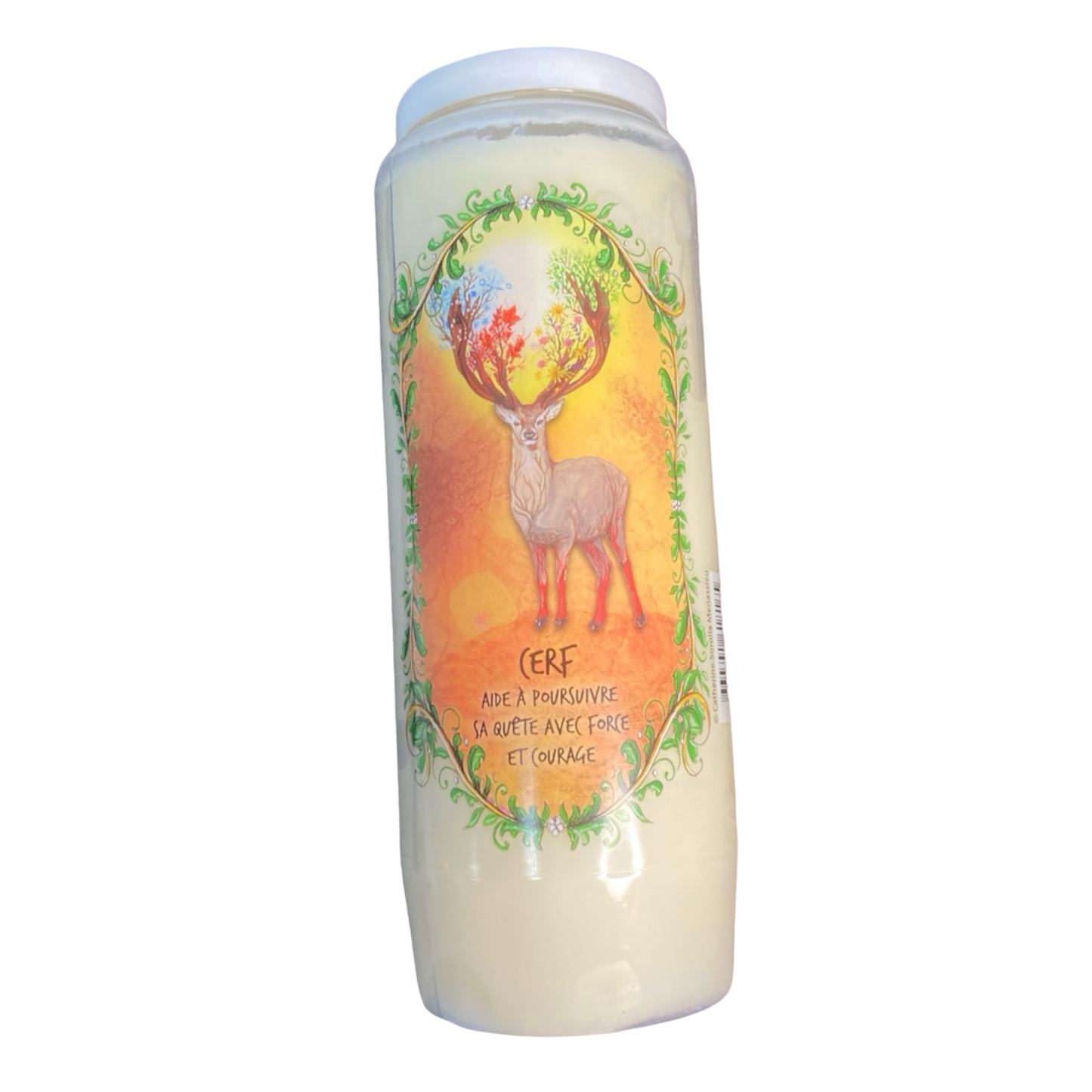 Bougie cerf aide à poursuivre sa quête avec force et courage