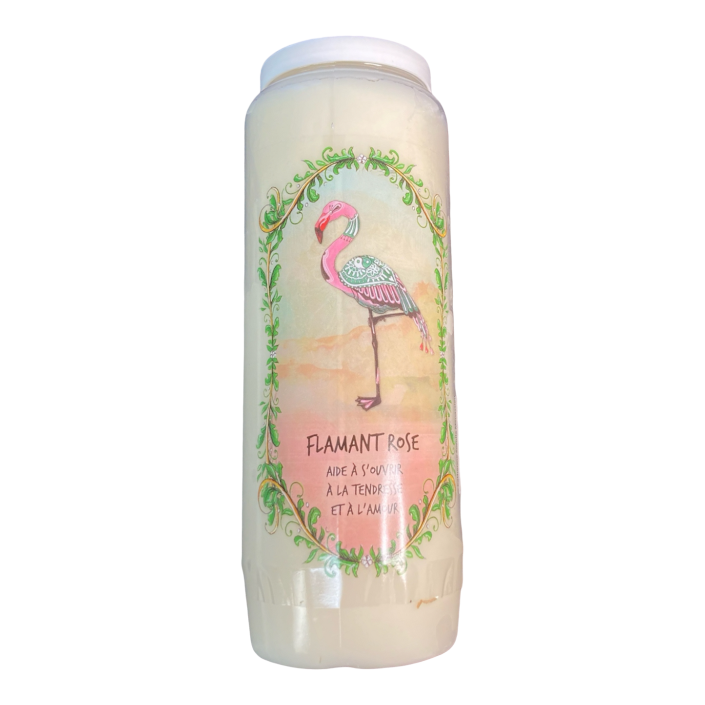 Bougie flamand rose aide à s'ouvrir à la tendresse et à l'amour