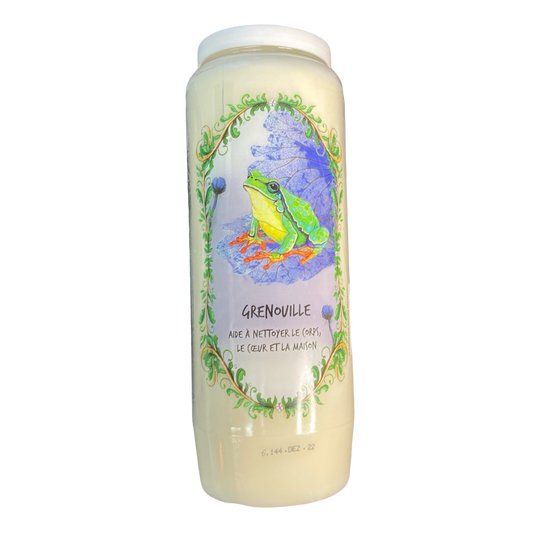 Bougie grenouille aide à nettoyer le corps, le coeur et la maison