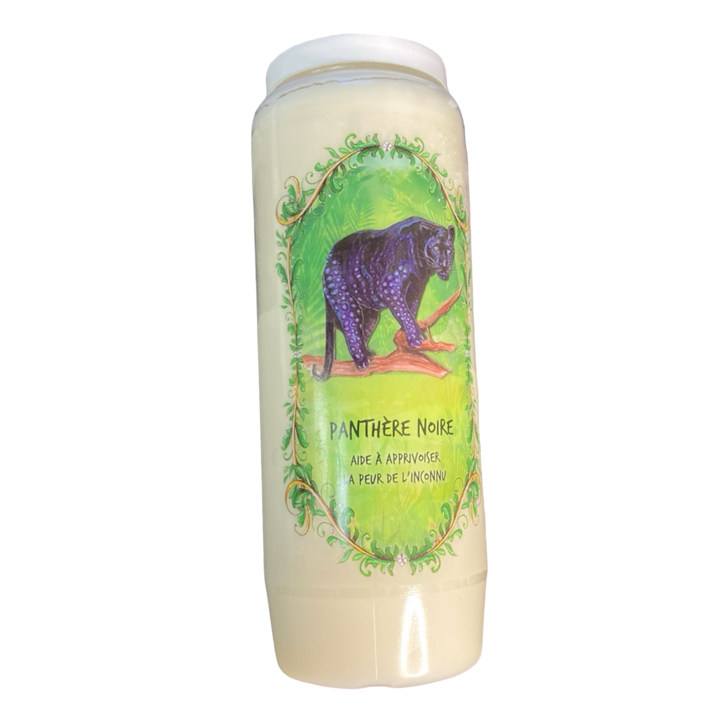 Bougie panthère noire aide à apprivoiser la peur de l'inconnu