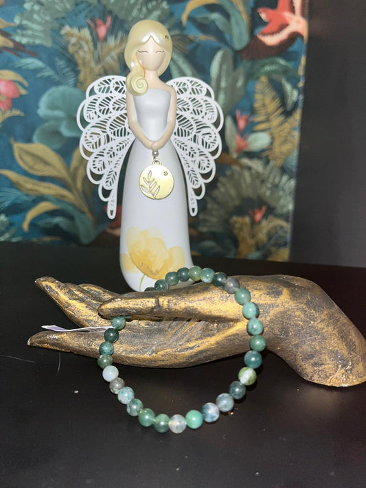 Bracelet d'agate mousse
