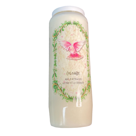 bougie colombe aide à retrouver la paix et la sérénité