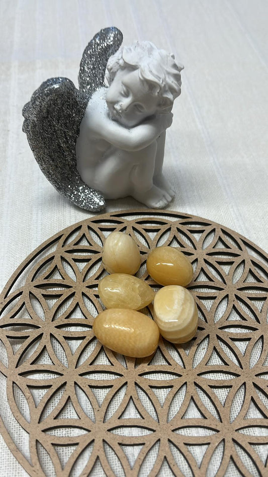 pierres en calcite orange