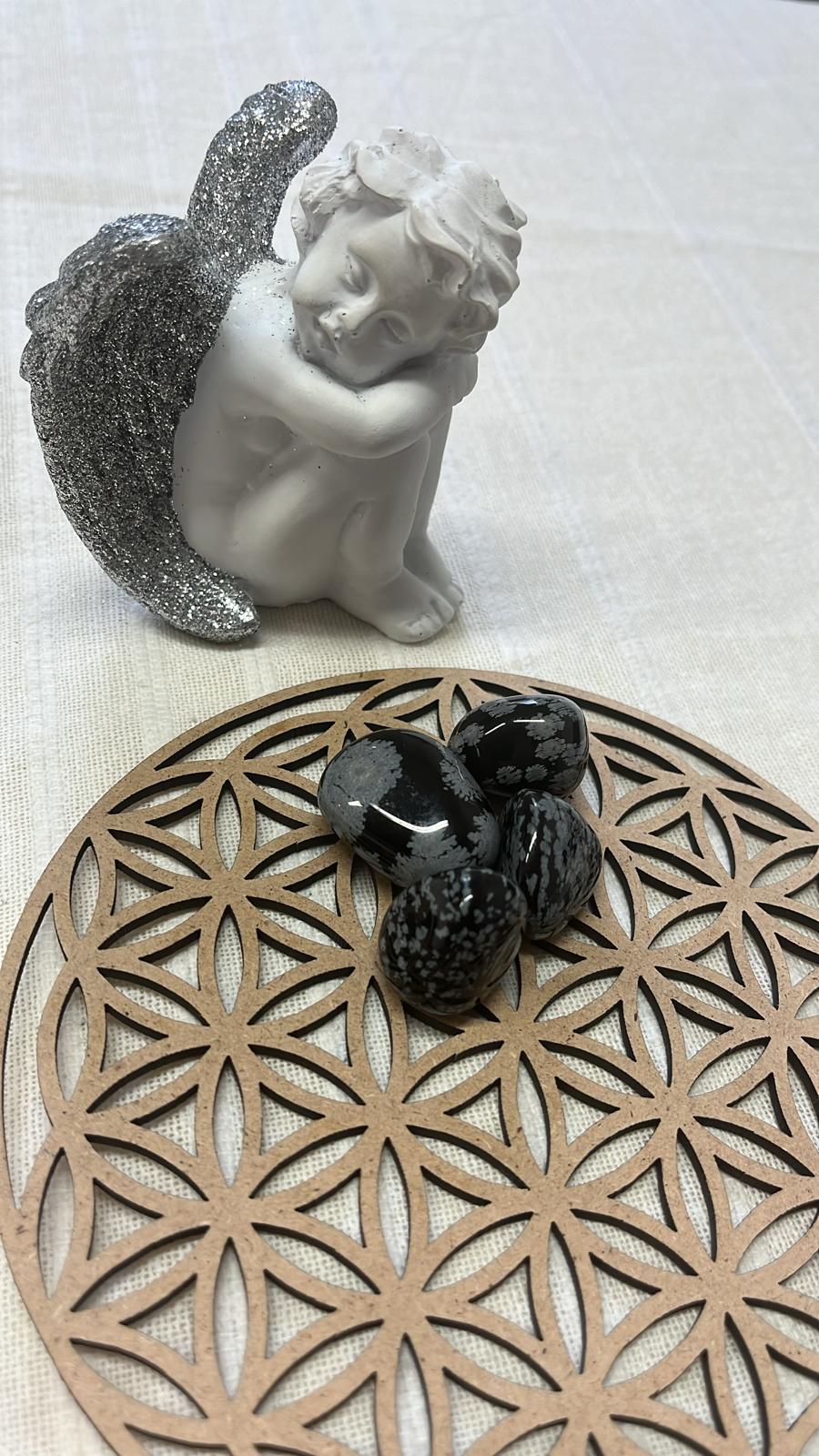 pierre obsidienne mouchetée